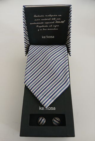 Juego Corbata y Gemelos Ke!Kosa Seda