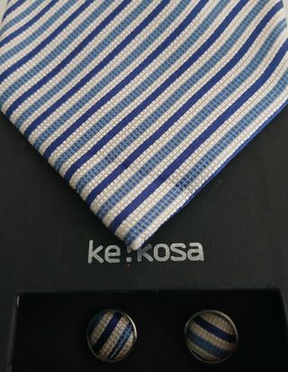 Juego Corbata y Gemelos Ke!Kosa Seda