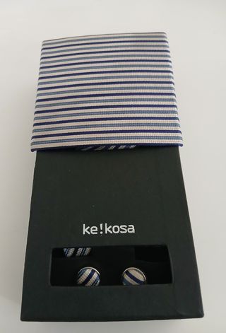 Juego Corbata y Gemelos Ke!Kosa Seda