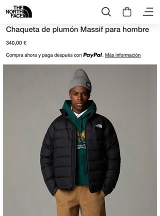 Abrigo de Plumas The North Face Negro