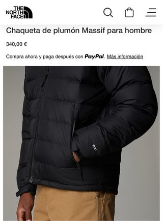 Abrigo de Plumas The North Face Negro