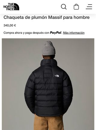 Abrigo de Plumas The North Face Negro