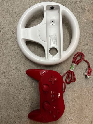 Volante y Mando Wii 