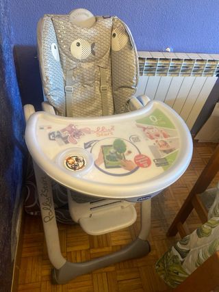 Trona Chicco Polly2Start Gris Peces