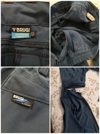 Pantaloni uomo Brugi Outdoor 2 in 1 Tg. 52 usati 