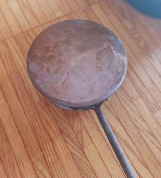 Antico scaldaletto in rame