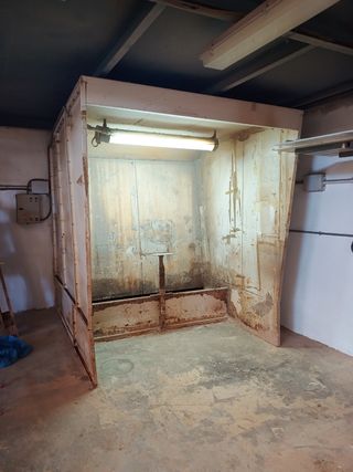 Cabina de pintura con aspiración