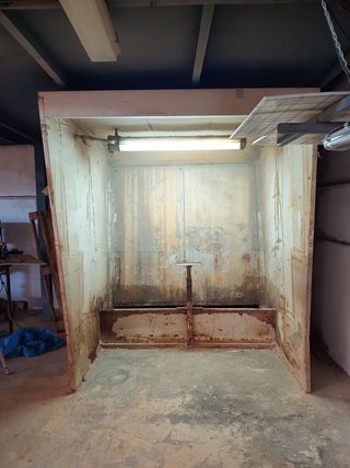 Cabina de pintura con aspiración