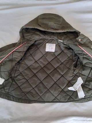 Chaqueta bebé entretiempo Zara 9/12 meses