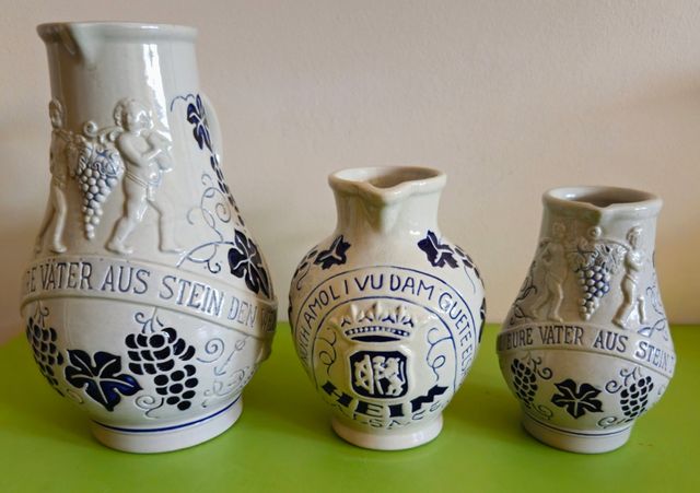 Lote 3 jarras gres vintage