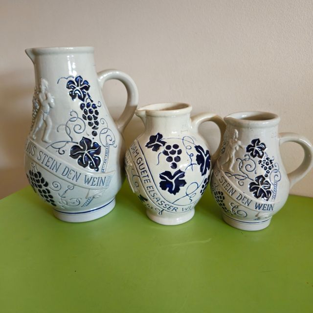 Lote 3 jarras gres vintage