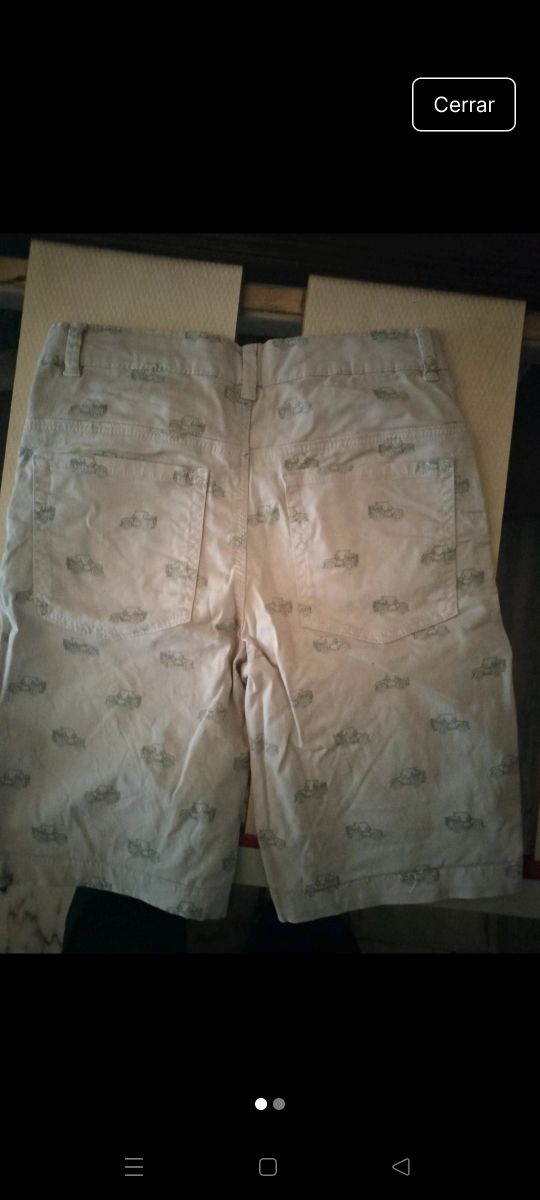 Pantalón corto estampado niño