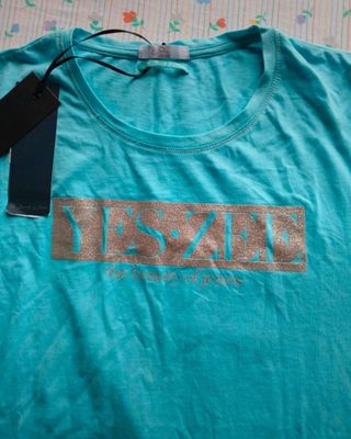 T-shirt donna Yes Zee L nuova con cartellino