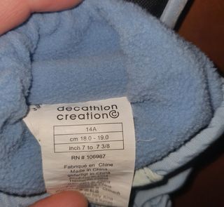 Guantes de Nieve Quechua Azul y Blanco