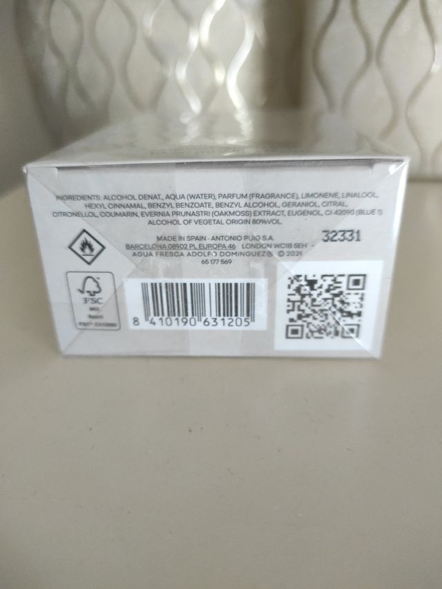 Adolfo Dominguez 1993 Aquafresca Eau de Toilette