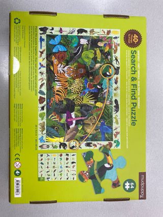 Puzzle Mudpuppy Rainforest Search & Find 64 piezas