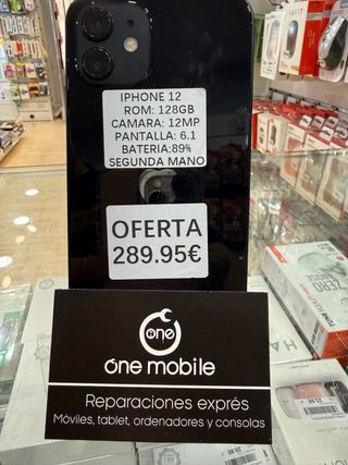 iPhone 12 128GB Negro Segunda Mano