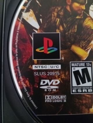 Metal Gear Solid 3 Snake Eater PS2 USA NTSC 2005