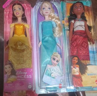 3 Muñecas Disney Princess, Frozen y Moana