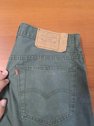 Pantalón Levi's 501 Hombre Talla M Verde Oliva