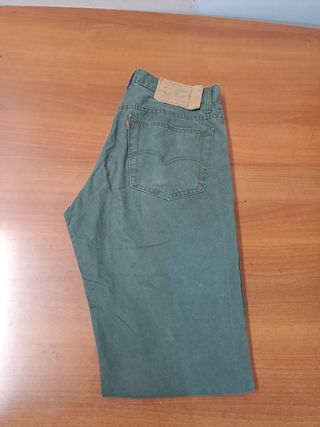 Pantalón Levi's 501 Hombre Talla M Verde Oliva