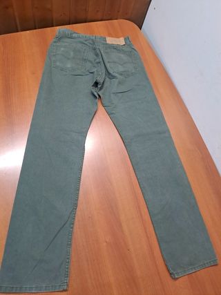 Pantalón Levi's 501 Hombre Talla M Verde Oliva
