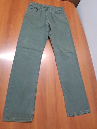Pantalón Levi's 501 Hombre Talla M Verde Oliva