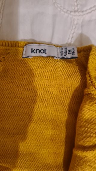 Camisola Knot amarela tam. 1 (56 cm)