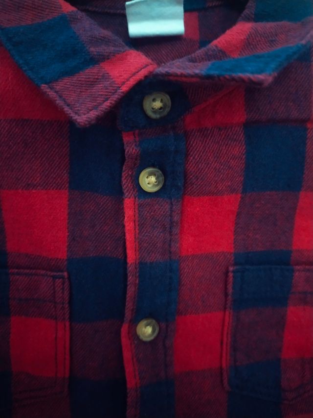 Camisa Leñador H&M Talla 92, 1.5-2 años