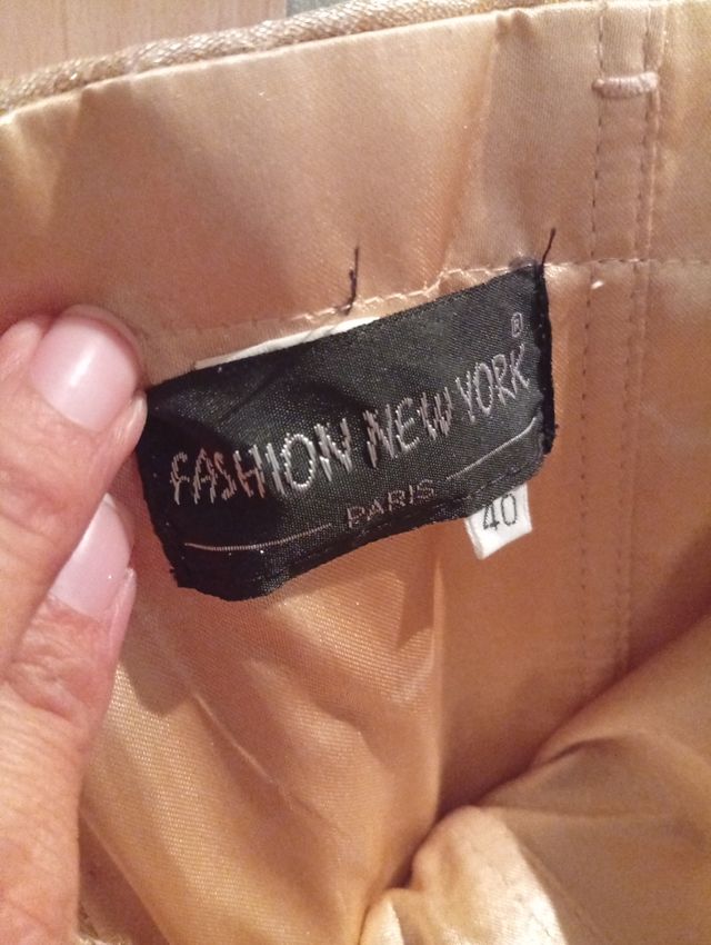 Vestido de fiesta dorado talla M