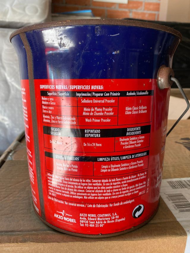 Smalto sintetico rosso inglese Kilate 4L