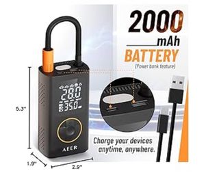 Compresor Inalámbrico Coche Moto 2000 mAh
