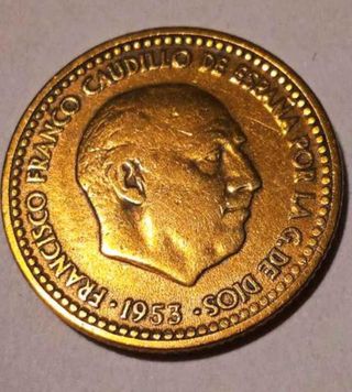 MONEDA 1 PESETA 1953.*60*.ESCASA.