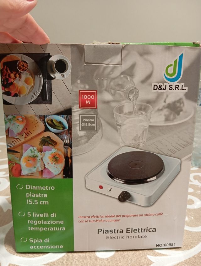 Piastra elettrica 1000W D&J S.R.L.