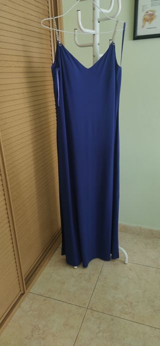 Vestido fiesta azul mujer talla 42