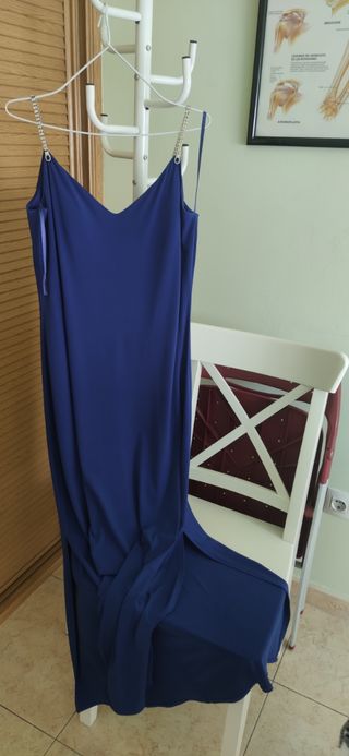 Vestido fiesta azul mujer talla 42