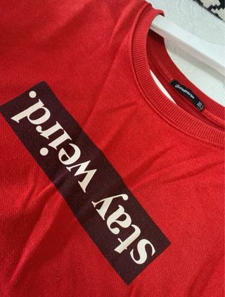 Sudadera Stradivarius Roja