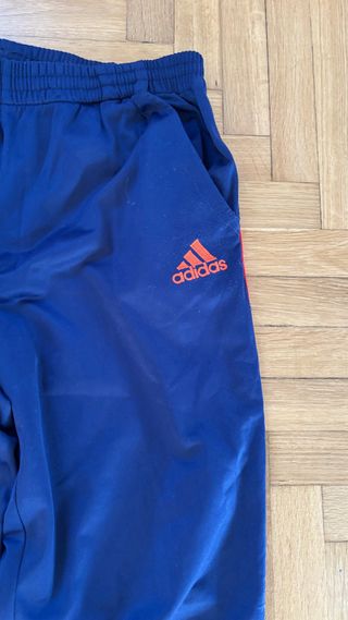 Pantaloni tuta Adidas blu con strisce