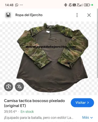 Camiseta Ligera Chaleco Talla L