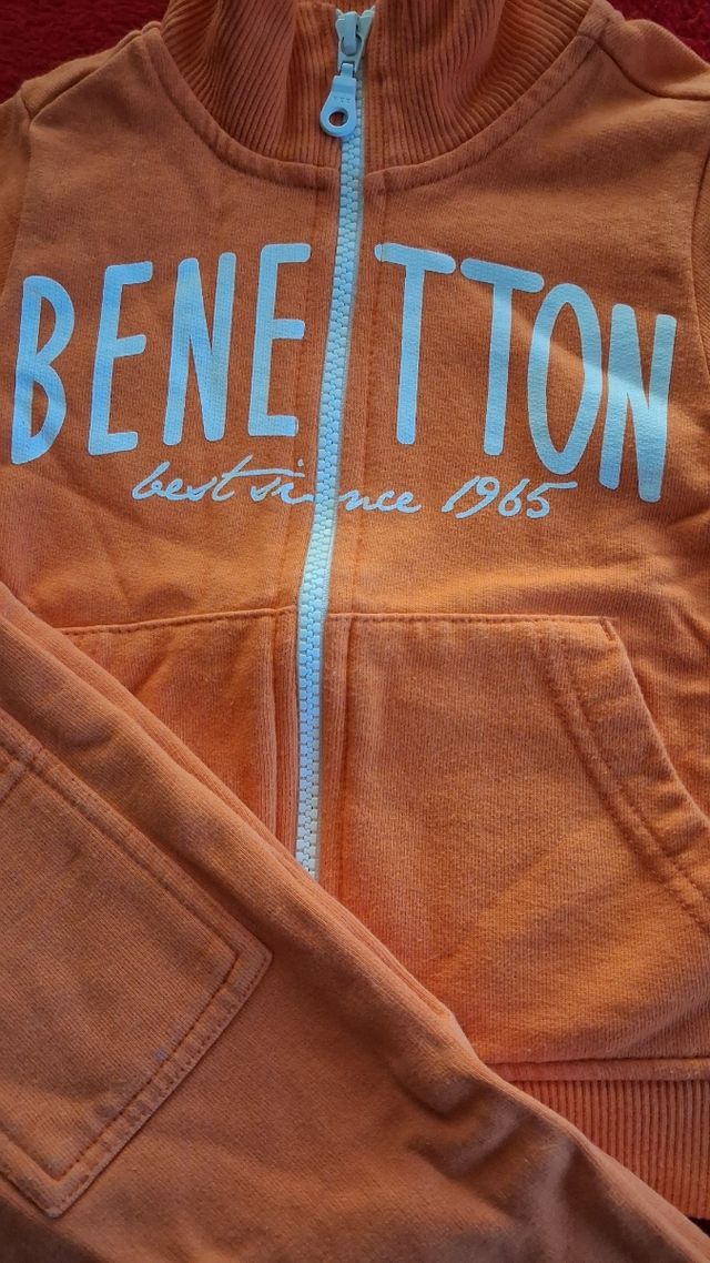 Chándal Benetton naranja T/82cm (1 año)