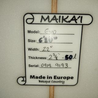 Tabla de surf 6,10-  50 Ltrs.