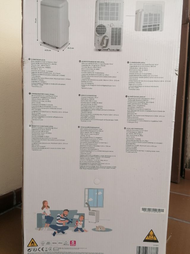 Aire Acondicionado Portátil Equation 2600w