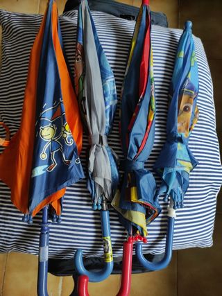 Lote de 4 Paraguas Infantiles