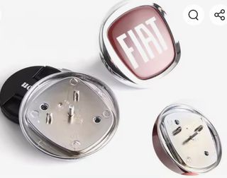 Emblema Fiat Cromado 95mm 3 Pines.
