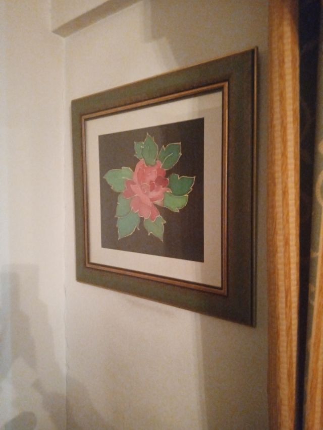 Cuadro decorativo flor rosa