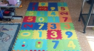 Tappeto puzzle numeri bambini