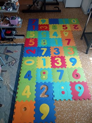 Tappeto puzzle numeri bambini