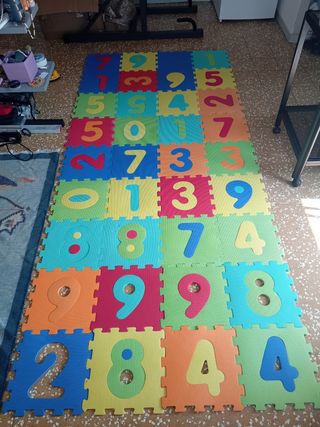 Tappeto puzzle numeri bambini