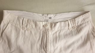 Pantalón H&M Lino Blanco Talla 40
