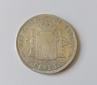 Moneda 2 Pesetas Alfonso XIII 1905